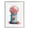 Stupell Industries Retro Gumball Machine Framed Print Under Glass, design by Ray Powers
